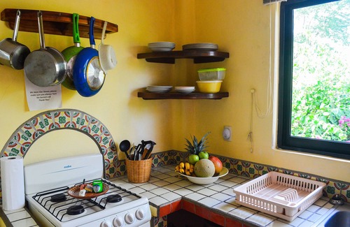 Brisas de Zicatela Apartment | Charming private suite w/kitchen, view, ionization pool system, 1min to beach