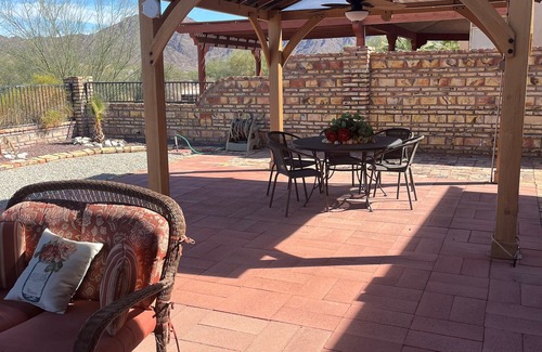 Foothills House | Charming private Gila Mountain View house, with plenty of outside relaxing area.