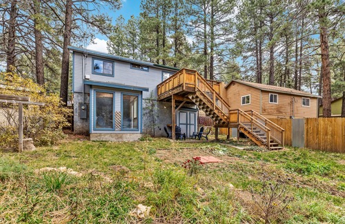 Mountainaire House | Charming Retreat with Sunroom & Spacious Deck