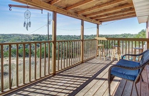 Fredericksburg House | Charming rural escape with shaded porch & wonderful Hill Country view
