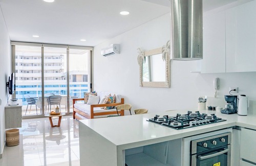 Pozos Colorados Apartment | Charming seafront 2-bedroom apartment with AC, WiFi in delightful Santa Marta