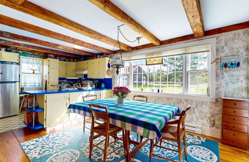 Hancock House | Charming Seaside Cottage with a Gas Fireplace, Spacious Patio, and Nearby Hiking