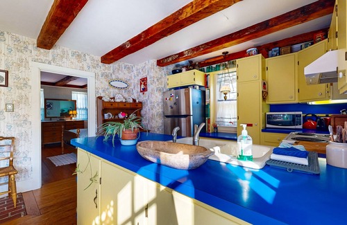 Hancock House | Charming Seaside Cottage with a Gas Fireplace, Spacious Patio, and Nearby Hiking