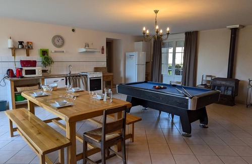 Villefagnan Cottage | Charming Stone House with Billiard, Ping-Pong, Covered Terrace, and Large Garden