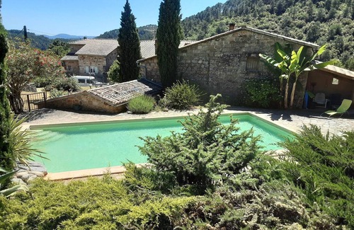 Chambonas House | Charming stone house with shared pool, Chambonas