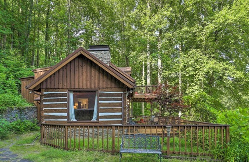Waynesville Cabin | Charming Storybook Hideaway w/ Fire Pit & Deck!