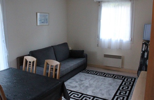 Villers-sur-Mer Apartment | Charming Studio with Balcony, Close to Beach & City Center, Private Parking