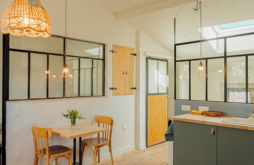 Les Vans Apartment | Charming studio in lovely Les Vans, National Park Monts d'Ardèche, river nearby.