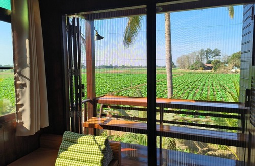 Sukhothai House | Charming Thai-style villa in lush greenery 10 mins from bus station near city.