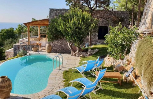 Gagliano del Capo Villa | Charming Villa with Sea View Infinity Pool