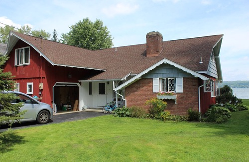Ashville House | Chautauqua lakefront living on spacious double lot with dock, boat tie-up & more
