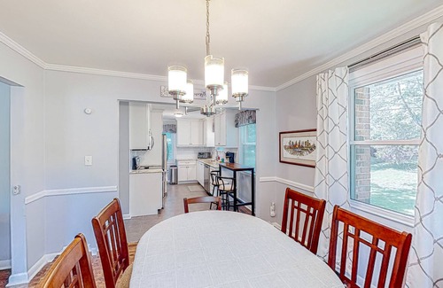 Blair Heights House | Cheerful dog-friendly home with a large yard, central AC, patio, & washer/dryer