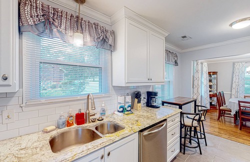 Blair Heights House | Cheerful dog-friendly home with a large yard, central AC, patio, & washer/dryer