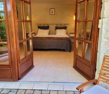 Flaugnac Bed & Breakfast | Chez Berger, 2 persoons gastenkamer, 1 hond toegestaan in overleg
