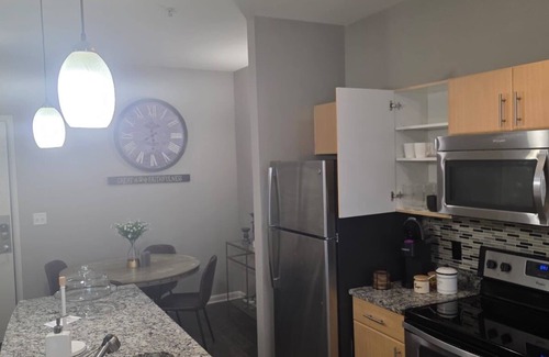 Legacy Park Apartment | Chic 1-bedroom corporate apartment in lovely Plano with fitness room, AC