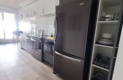 Bridgeland Condo | Chic Bridgeland 1 BR condo wt prkng sleeps 4 5 min to DT