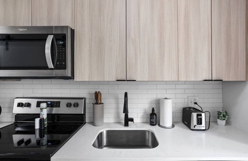 Mile Square Apartment | Chic Downtown Indy Escape