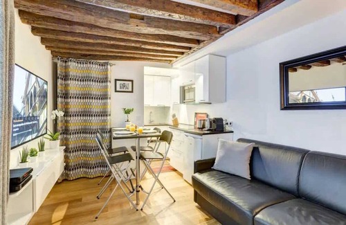 Marais Apartment | Chic Marais Retreat | Steps to Cafes & Notre Dame