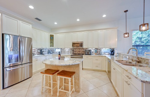 Naples Park House | Chic Naples Retreat w/Private Heated Pool & Lanai