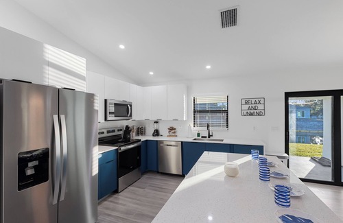 Fort Myers House | Chic Newly Built Vacation Escape with Canal view
