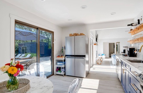 North Sea House | Chic Southampton Getaway with Heated Pool & Seamless Indoor-Outdoor Living