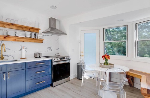 North Sea House | Chic Southampton Getaway with Heated Pool & Seamless Indoor-Outdoor Living