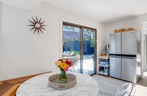 North Sea House | Chic Southampton Getaway with Heated Pool & Seamless Indoor-Outdoor Living
