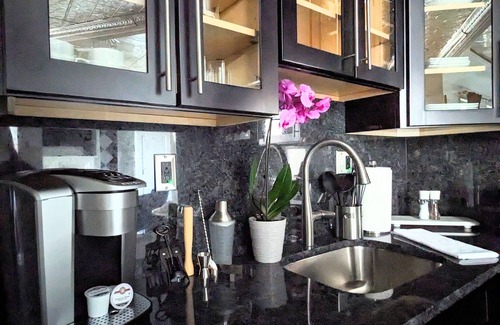 Loch Arbour Apartment | Chic studio w/lake views 3 blocks from beach! Minutes to downtown! Pet-friendly!