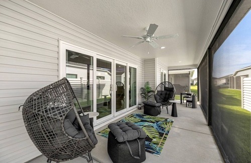 Sumter County House | Chic Villages 3BR | King Suite | Patio & Golf Cart