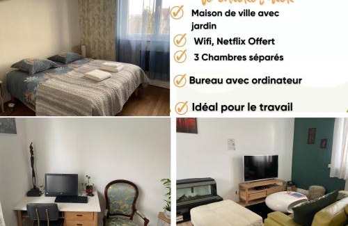 Besancon House | ChicEthnik! Maison de ville, 3 chambres, 6 places.