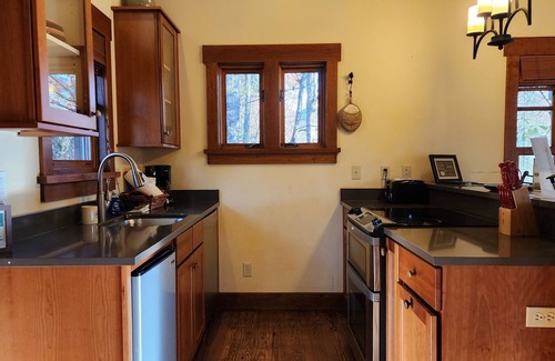 Cheshire Cabin | Chickadee’s Hatch | 2-Story Cabin w/Jetted Tub + Biltmore Pass