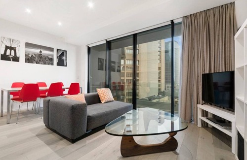 Melbourne Central Business District Apartment | City View Central Balcony Abode by Southern Cross