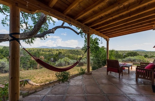 Canada de los Alamos House | Classic Adobe Desert Home, Stunning Mountain Views, Rustic Luxury