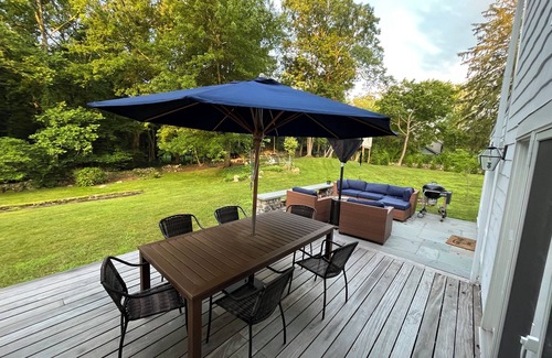 Darien House | Classic Darien Center Hall Colonial, steps from Five Mile River/Rowayton