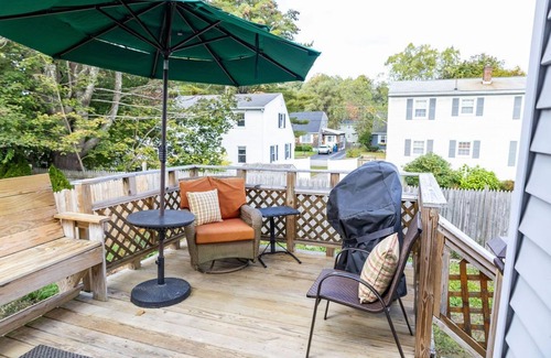 Portland House | Classic Maine home in quiet tree-lined street neighborhood with fenced in yard