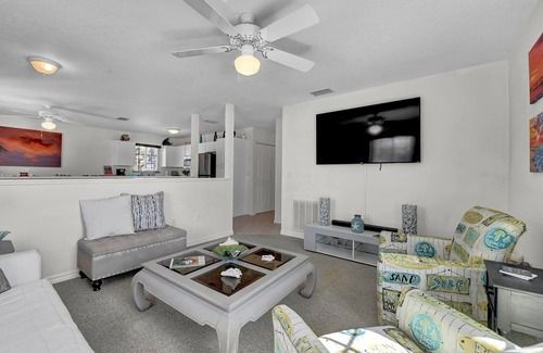 Cortez House | Classic Surf Lodge with Beach Supplies, Fire Pit, Walk to Beach & Marina