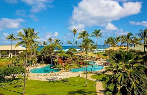 Hanamaulu Apartment | Clean Oceanview Elegance with King Bed