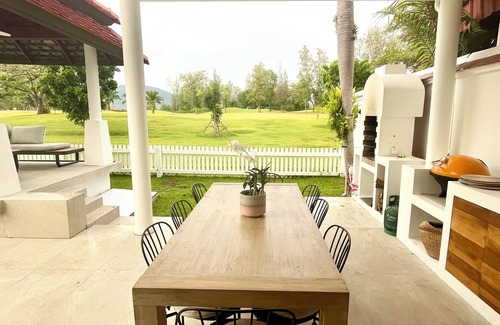 Laguna Villa | Coastal bliss: bright, breezy family villa on a golf course near beach & town.