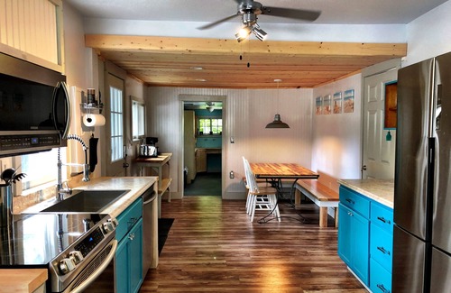 Oscoda House | Coastal Breeze · Beachy, Updated Home · Steps to Sandy Lake Huron & Downtown