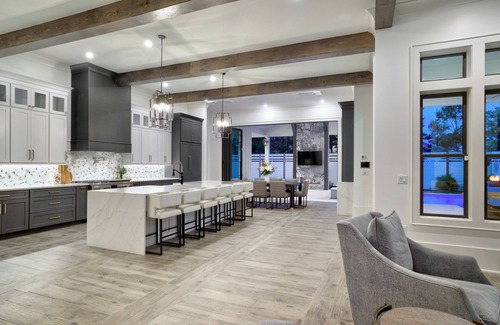 Dune Allen Beach House | Coastal Luxury Awaits! 7 BR - 12 Beds | Private Pool, Hot Tub & Putting Green - Walk to the Beach!