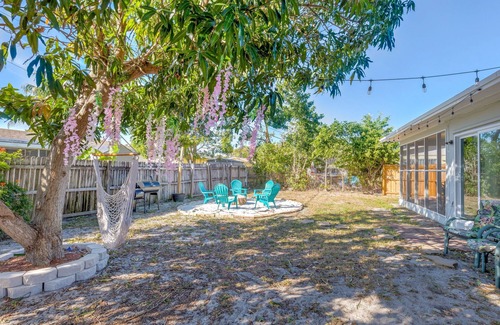 Pompano Beach House | Coastal oasis retreat with fire pit near Pompano Beach Pier.