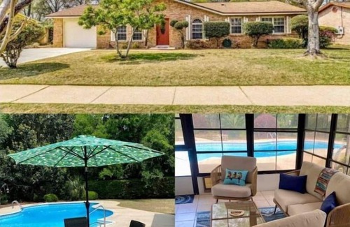 Scenic Heights House | ‘Cola Cabana-Boho Dog Friendly Pool Home Snowbirds Welcome!