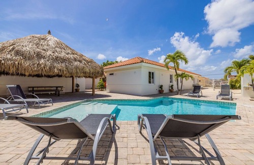 Palm Beach Villa | Colonial Modern Villa Sleep 14-Pool, Palapa, Court