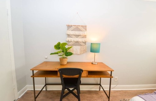 Virginia Park Apartment | Colorful 2BR by Virginia Park w/Work Desk + Garden