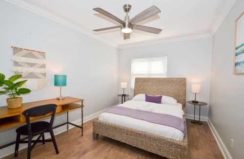 Virginia Park Apartment | Colorful 2BR by Virginia Park w/Work Desk + Garden