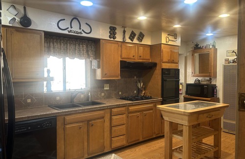 Greer Cabin | Come enjoy the view overlooking the Greer Meadow and Little Colorado River from this deck