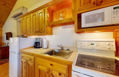Northport Cabin | Comfort meets adventure in this dog-friendly cabin w/fireplace, kitchen & more