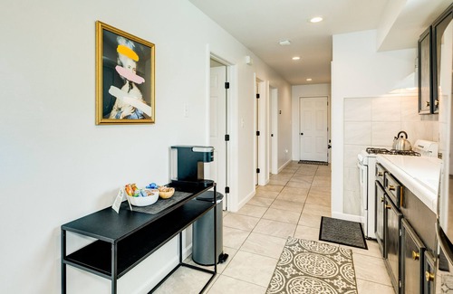 San Jacinto House | Comfortable duplex with large 2nd floor deck, W/D, central AC-1 block from beach