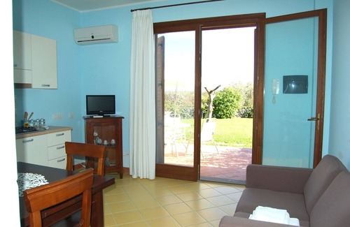 Santa Tecla Apartment | Comfortable one bedroom apartment with private terrace, swimming pool overlooking the sea
