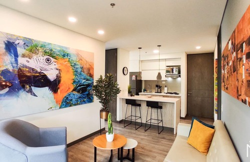 El Poblado Apartment | Comfortable, Sparkling Clean Exclusive Suite.- Poblado Area-1AC